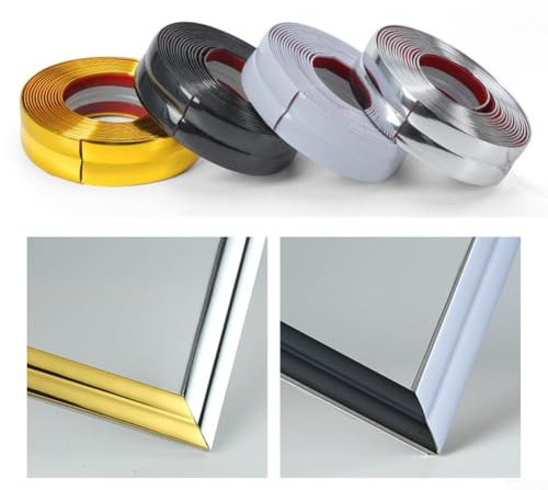 Tira de esquina de pared impermeable para una protección eficaz contra la suciedad y la humedad (6 m x 3 cm, blanco)