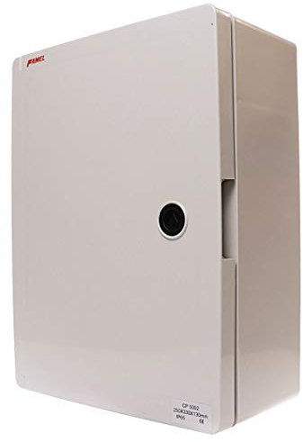 Hermetisches Gehäuse für Elektrizität - Elektrische Schaltanlage - Elektrokasten mit Montageplatte - Schützt Elektrizität - Hohe Beständigkeit gegen Wetterbedingungen - IP65 (250x330x130mm)