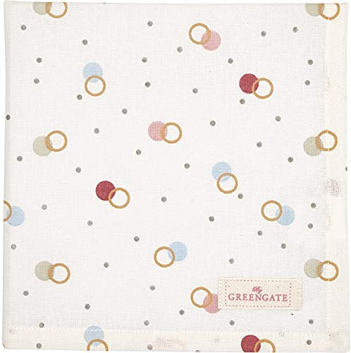 Greengate COTNAPKYL0108 Kylie Stoffserviette White 40 x 40 cm (1 Stück)