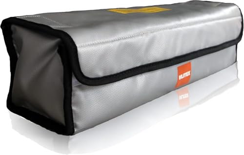 VLITEX Akku-Tasche L | Ladebox mit feuerfesten Lagen für E-Bike Akkus und Lithium Ionen Batterien | Premium Aufbewahrungsbox für Akku-Schutz (EN)