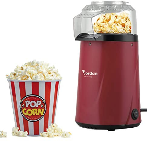 WeGeek, Macchina Pop Corn elettrica, 1200W. Dosatore integrato. Protezione contro il surriscaldamento. Struttura della macchina in ABS per poter essere pulita facilmente resistendo a graffi ed urti.