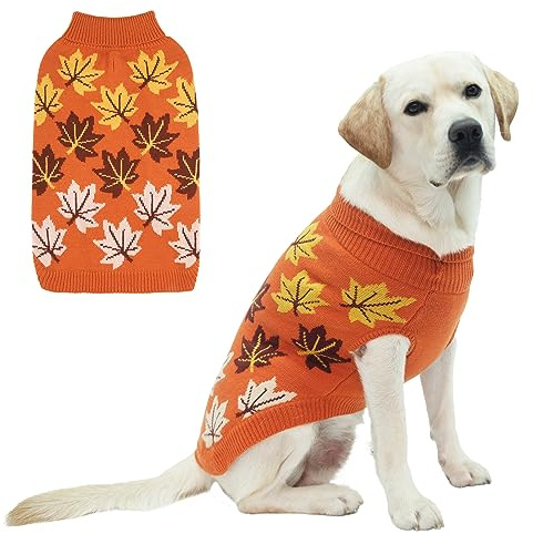 KOOLTAIL Turtleneck Dog Jumper for Small Medium Large Dogs, Soft &Warm autumn winter Pullover Sweater Coat, Comfortable Dog Knitted Winter Clothes Outfit for Boys Girls