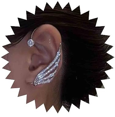 Aneneiceera Vintage Kristall Silber Cz Ohrring Clip Manschette Wrap Ohrhänger Schmuck Für Frauen Und Mädchen