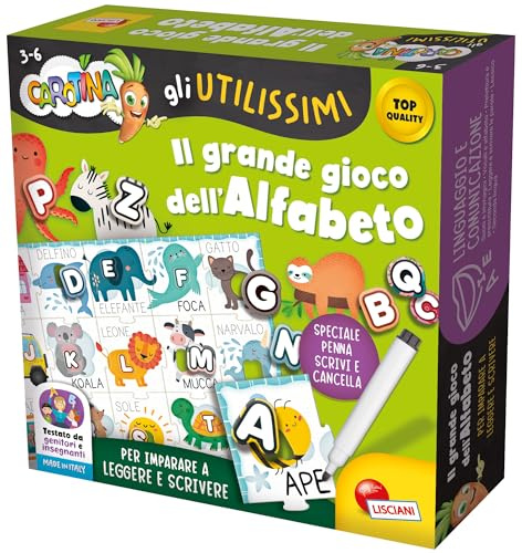 Liscianigiochi Carotina Gli Utilissimi il Grande Gioco dell'Alfabeto
