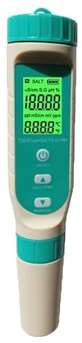 Testeur numérique de qualité de l’eau - Kit de test d’eau 7 en 1 avec PH TDS EC ORP S.G Temper au sel - Stylo de test d’eau étanche pour la culture hydroponique Jardin Aquariums Récifs Piscines Étangs
