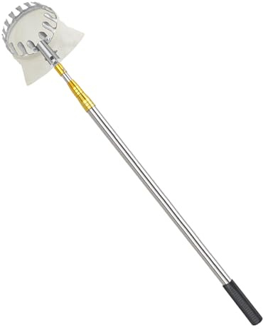 Cueille Fruit Telescopique, Outil de Cueilleur de Fruits avec Sac, Ramasse Fruit en Acier Inoxydable, Cueille Cerise, Cueille-Fruits pour La Récolte de Poire Citron Orange