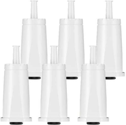 Juego de 6 filtros de agua para cafeteras Sage Barista Express, Claroswiss, Barista Pro, Barista Touch, BES008 Reemplazo SES008WHT0NEU1, SES810, SES875, SES880, SES920, SES980, SES990