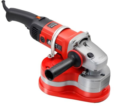 KCHBSE Lijadora eléctrica para Paredes, pulidora de Suelos, pulidora de hormigón con Ajuste de 6 Marchas, Herramienta de fresado para Pintura, pulidora Manual sin Polvo