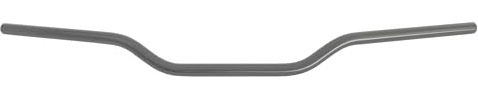 Manubrio Accossato per Moto, Manubri Piega Bassa 7/8 Universale compatibile con SX EXC CRF YZF KXF KLX RMZ DRZ Pit Bike Dirt Bike ATV Quad Motocross diametro 22 mm-Silver