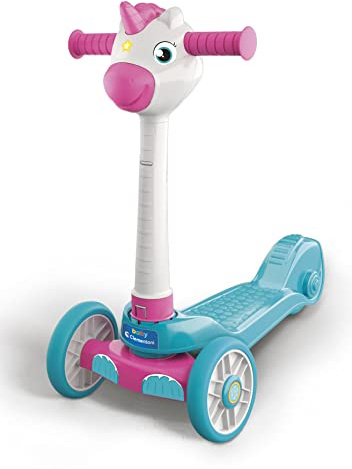 Clementoni - Patinete Unicornio, Monopatín Infantil con Personaje, a Partir de 2 años (17749)