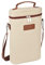 Kato Tirrinia 2 Bottles Wine Cooler Bag Insulated Bottle Bag, Wine Carrier Wine Gift Bag Portable with Strap Leakproof Padded for Picnic Party Camping Wine Gifts, Beige