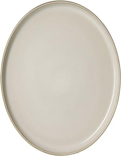 Ritzenhoff & Breker Olivia Oval Servierplatte 25x19cm, Keramik, Contemporary, Oval, Smooth, Dinnerplate