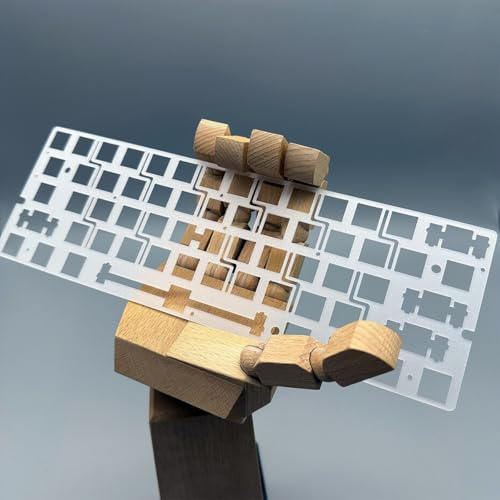 ExotiCore Wooting 60HE Clavier PC / FR4 / Pom/Fibre De Carbone Plaque De Commutation (Montage sur Plaque)(PC)