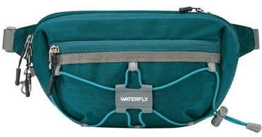WATERFLY Bauchtasche Gürteltasche Herren Damen: Klein Anti-Diebstahl Hüfttasche mit RFID Schutz Stylisch Waist Fanny Pack Sport Bumbag Hip Bag für Hundetraining Wandern Reise Laufen Outdoor