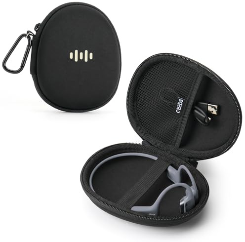Headphone Case for Shokz OpenRun Pro 2/OpenRun/OpenSwim Pro/OpenMove Bone Conduction Headphones, Portable Hard Travel Carrying Case for PSIER/SUNGDOGIN/CXK Open-Ear Wireless Sport Headphones