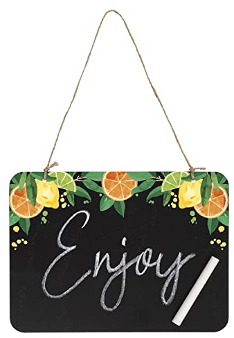 Unique 16451 - Pizarra de plástico para fiesta de verano de frutas cítricas, 1 unidad (paquete de 1), multicolor