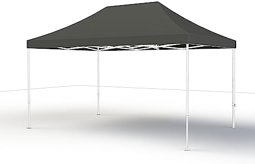 Toit Gris pour pavillon Polyvalent 3 x 4,5 m, Housse en Polyester 160 g/m², revêtement en polyuréthane, Gris
