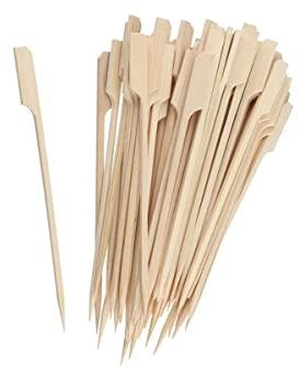 Fackelmann Fingerfood-Sticks 50er Set – Spieße aus Holz für kleine Snacks – 50 Party-Picker für Häppchen, Kanapee, Fingerfood und Co. – ca. 15 cm lang
