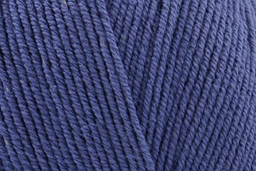 King Cole Cotton Socks 4 Ply Crochet Yarn, Polyamide Cotton Blend Knitting Wool for Sweaters, Jumpers, Cardigans - 100g Ball - 4763 - Cobalt - Single (1 Ball)