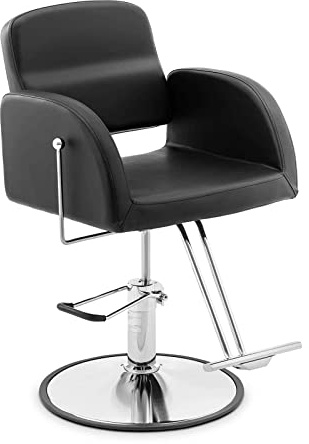 Physa Physa YOXALL Black Fauteuil de Coiffeur avec Repose-Pieds Yoxall Black Fauteuil Salon de Coiffure Siege de Coiffure Chaise de barbier Fauteuil bac Coiffure