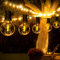 GIACOMO 10M Lichterkette Außen Strom, Dimmbar Timer LED Outdoor Lichterkette Glühbirnen, 15+1 Warmweiß G40 Glühbirnen Plastik, IP44 Wetterfest Lichterketten Aussen für Garten, Balkon, Party, Terrasse