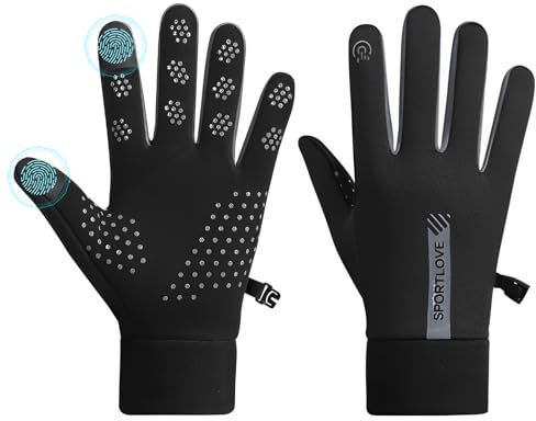 AIVORO Touchscreen Handschuhe, Winter Warme Fahrradhandschuhe Herren Damen Touchscreen Anti Rutsch Winddicht Handschuhe für Fahrrad Laufen Radfahren Wandern