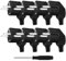 HIULLEN 8 Stücke Schuko Stecker, 250V/16A Schukostecker Gummi mit Zugentlastung, Schutzkontakt-Stecker mit Knickschutztülle, Schukostecker Außenbereich Eurostecker für 8-10mm Kabel,Langlebig Bruchfest