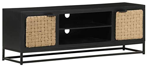 ShGaxin TV-skåp, TV-bord, TV-bord, TV-skåp, vardagsrumsmöbler, vardagsrum TV-möbler, massivt trä handtag 120 x 30 x 40 cm