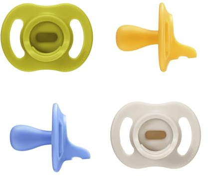 Tommee Tippee Ciuccio Ultra-light StayPut, 6-18 Mesi, Confezione da 4, Ortodontico Succhietto, Design Monoblocco in Silicone