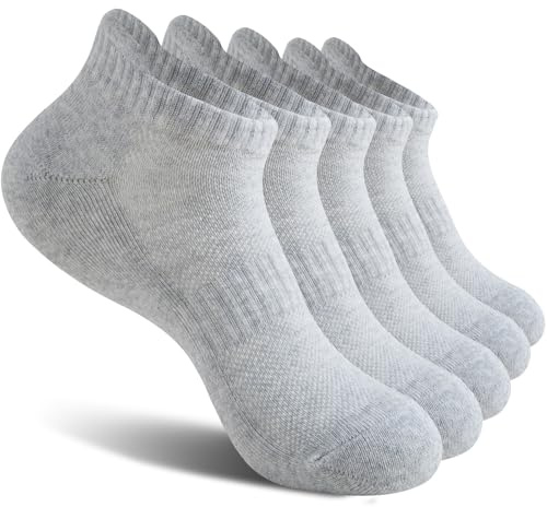 Wamicu Calcetines Tobilleros Hombre - 5 Pares Corto Verano Algodón Transpirable Ideales para Deporte Running - Talla 39-42
