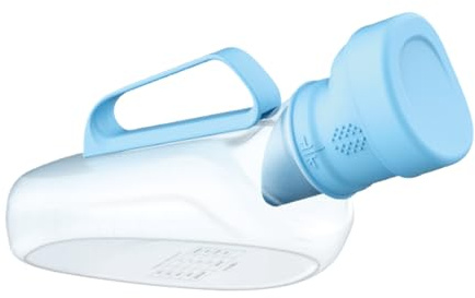 Bottiglia per orinatoio portatile, 1200 ml, a prova di perdite, per esterni, con copertura resistente agli odori, per uso maschile, dispositivo di conservazione delle urine per viaggi, campeggio
