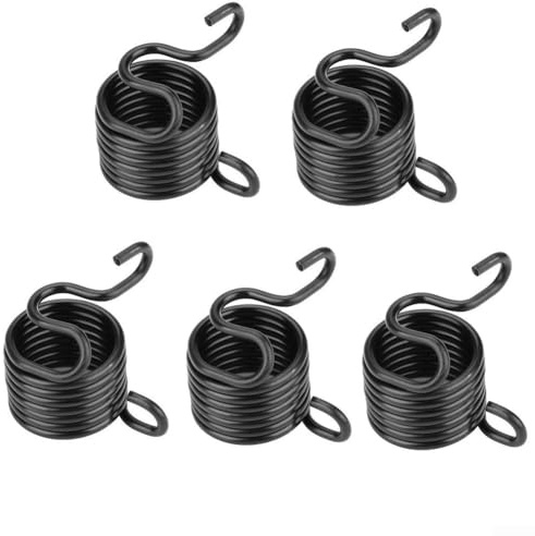Zilimontt Ressort de retenue en acier au carbone avec 8 anneaux métalliques pour marteaux à riveter pneumatiques 150/190/250, noir, diamètre extérieur 34,4 mm, diamètre intérieur 28 mm, fil (5 pièces)