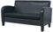 vidaXL Sofa 2 Sitzer Kunstleder Schwarz Couch Polstersofa Ledersofa Lounge
