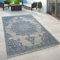 Paco Home In- & Outdoor Teppich Balkon Terrasse Küchenteppich Gartenteppich Modern, Grösse:80x150 cm, Farbe:Blau 8