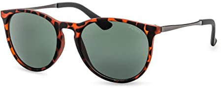 FILTRAL Retro Unisex Sonnenbrille/Runde Panto Sonnenbrille für Damen & Herren aus recyceltem Kunststoff/ 100% UV-Schutz F3097023