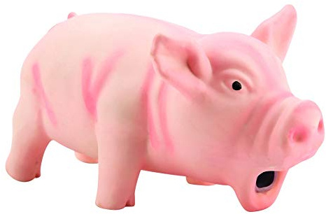 LiebeWH Hundespielzeug Quietschendes Nettes Schwein das Quietscht Schwein Schwein Hundespielzeug Latex Haustier-Kauspielzeug für Hundewelpen Spielzeug (Rosa)