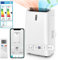 RELAX4LIFE Climatiseur Mobile Silencieux avec Evacuation, Climatiseur Portable 5 en 1, Rafraîchisseur d’Air, Ventilateur, Déshumidificateur, Chauffage, Mode Nuit, Climatisation à Faible Conso, 35㎡