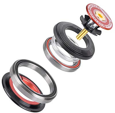 Cuscinetti Sterzo MTB, Cuscinetti per serie sterzo conica forcella anteriore conica per stelo forcella anteriore per bici Tappo superiore espansore per cuffia Accessorio di ricambio per bicicletta