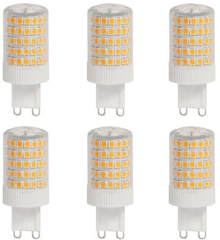 Aiwerttes Lampadina LED G9 da 12 W, luce bianca calda, non dimmerabile, a risparmio energetico, equivalente a lampadine alogene da 100 W, senza sfarfallio, confezione da 6