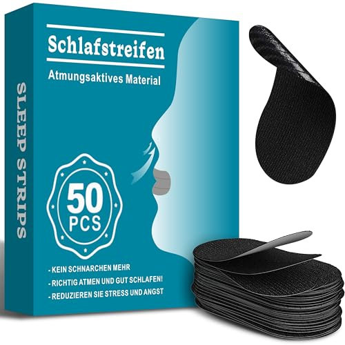 Mundpflaster Gegen Schnarchen,50 Stück Mouth Tape für Sleeping Schnarchstopper Anti Schnarch Schnarchpflaster Nachts Schlaf,Mundkleber Hilft Verhindern Schnarchen für Sleep Besser Schlafen Und Atmen