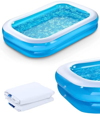 Piscina per bambini, giocattolo gonfiabile per piscina, dimensioni 199,9 x 149,9 x 50 cm, piscina per bambini adulti cortile interno esterno feste e giardino.