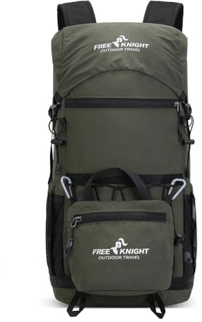 Bseash Mochila ligera de senderismo de 30 l, impermeable, para deportes al aire libre, bolsa de viaje para ciclismo, escalada, esquí, verde militar, 30L