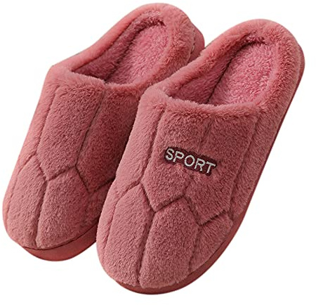 Damen Pantoffeln Plüsch, Hausschuhe Damen Winter Warme Herren Filzpantoffeln Memory Foam Schlappen Fuzzy Gefütterte Pantoffel Flauschig Hauslatschen Waschbare Plüschschuhe Liebespaar Pantoffeln