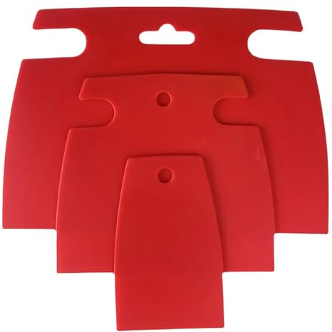 Espátulas, 3 Piezas Espátulas de plástico para pintores, espátulas planas para un trabajo preciso, para alisar, rellenar, rellenar y rascar superficies