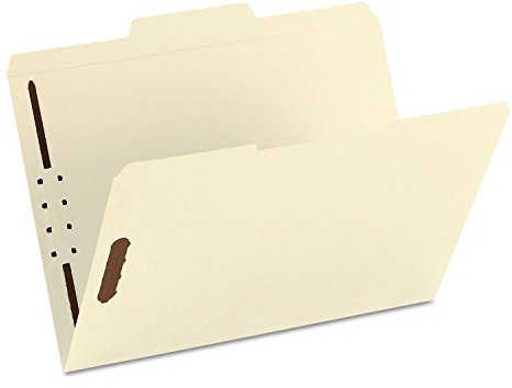 Smead Fastener File Folder, Reinforced 1/3-Cut Tab, Letter Size, Manila, 50 per Box (14537)