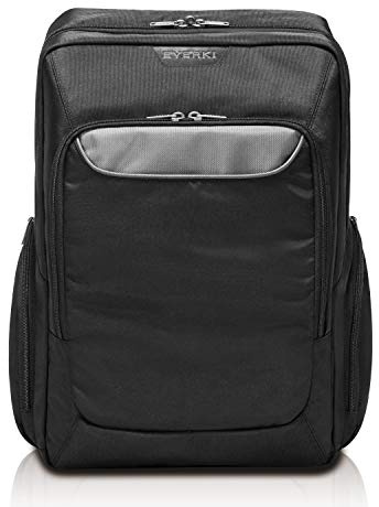 Everki Advance - Zaino per notebook fino a 15.6 con spallacci imbottiti/Scomparto segreto/Trolley/Imbottitura dorsale ergonomica/Cerniere Autorigeneranti / 27 l (EKP107)