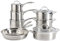 ProCook Professional Stainless Steel Cookware Set Uncoated Induction & Oven Safe Pans Cooking Pots - 8 Piece,14/16/18cm Saucepans, 20/28cm Frying Pans, 20cm Stockpot & Steamer, 24cm Сasserole Dish