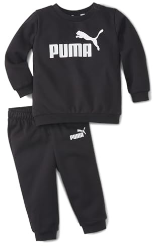 PUMA Minicats ESS Crew Jogger FL Fl Jog Suit Mixte Bébé Cotton Black 104