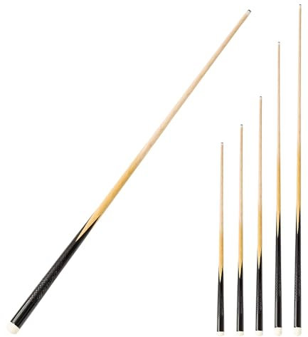 Automaten Hoffmann Billardqueue | 1- oder 2-teiliger Pool Queue | 75-140 cm Länge | Rutschfester Griff, 12 mm Schraubspitzen, 12 mm Ferrule mit 8-mm-Gewinde | Holz | Markenqualität