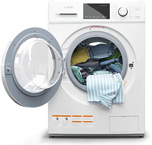 KoolMore 2-in-1 Front Load Washer and Dryer Combo, 2.7 Cu. Ft., for Apartment, Dorm, RV, 16 Wash and 4 Dry Cycles, Compact Space Saver [White] [120V] (FLC-3CWH)